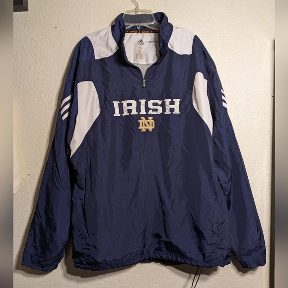 adidas Other - Adidas Navy Blue Irish Jacket Clima Proof Pre-owned Size Xl